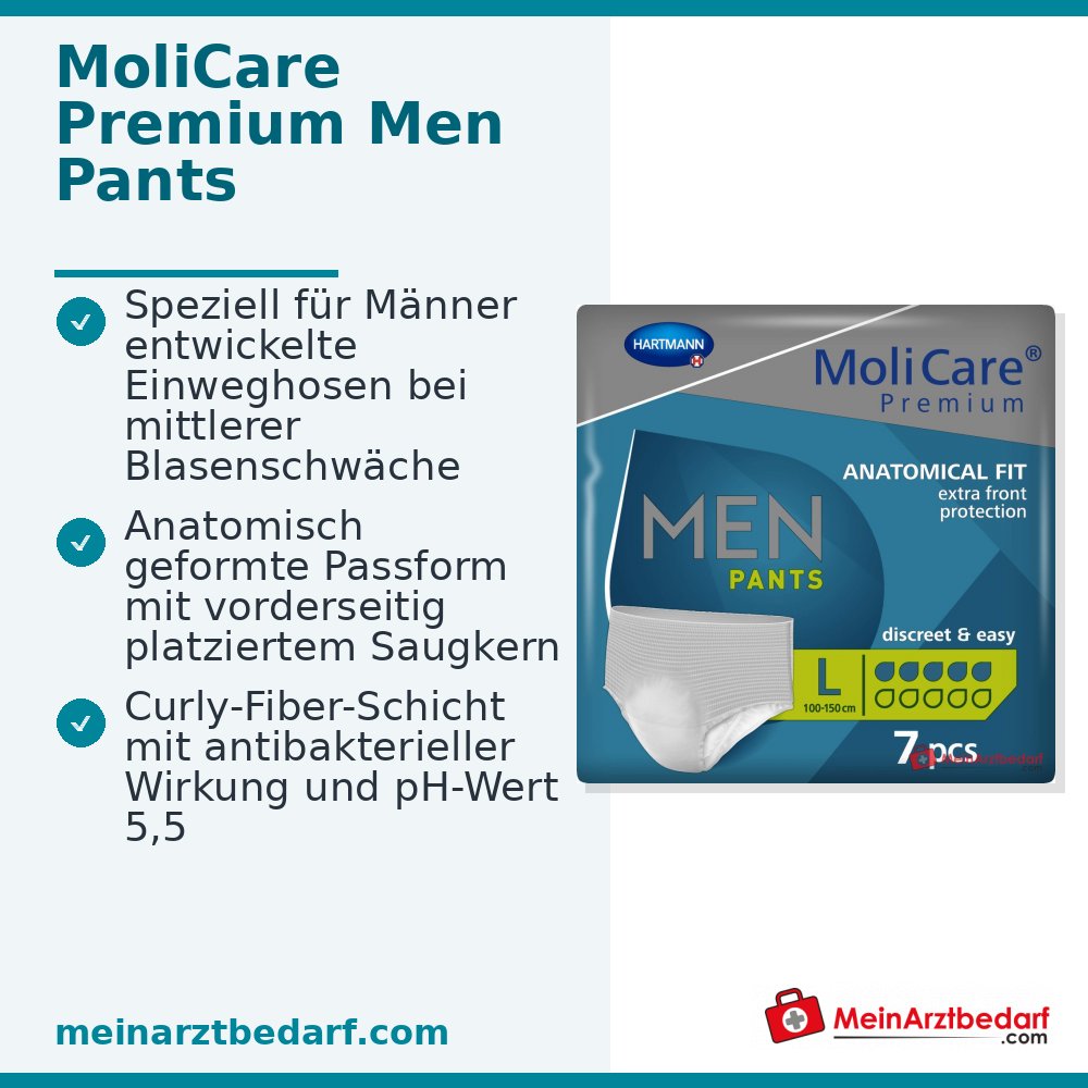 MoliCare Premium Mannenbroek 5 druppels incontinentiebroek maat L