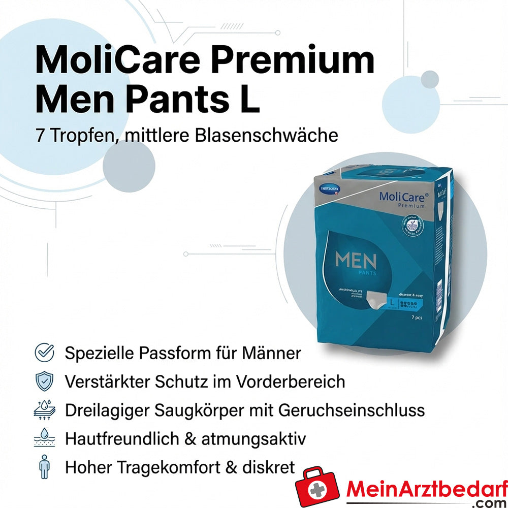 MoliCare Premium Men Pants 7 Tropfen Einweg-Pants Größe L