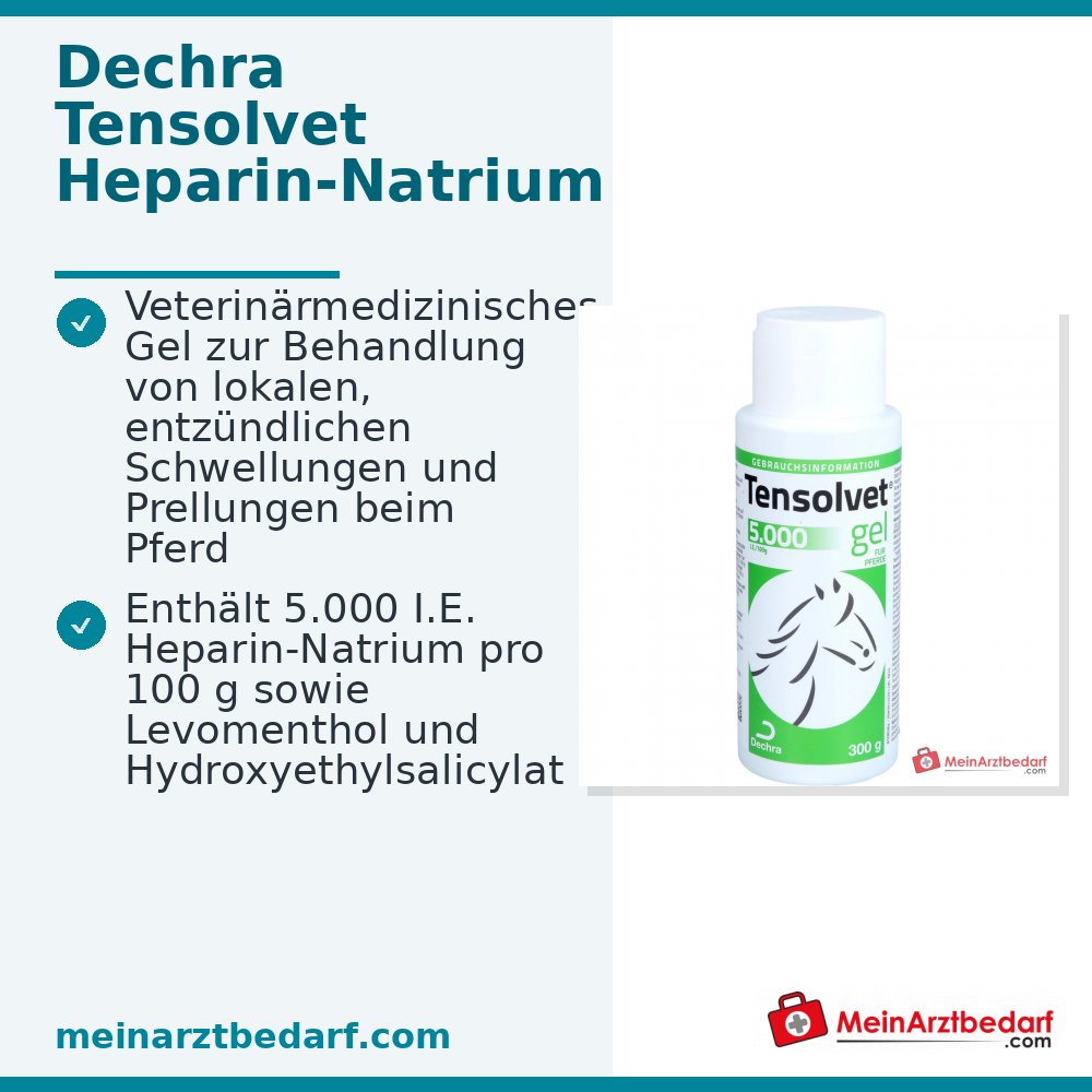 Tensolvet Gel Heparina 5000 U.I./100 g caballo 300 g