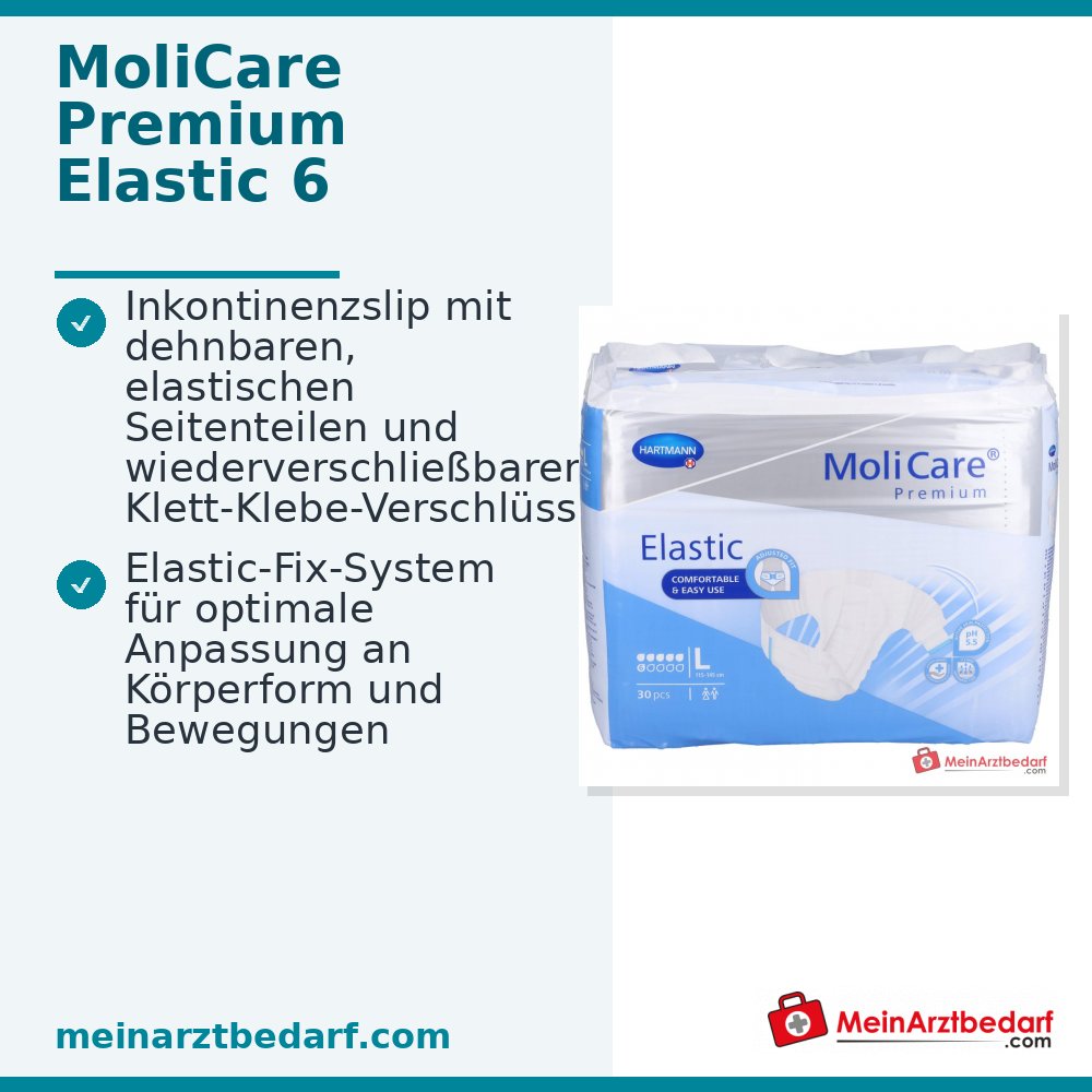 MoliCare Premium Elastic 6 gouttes slip d'incontinence taille L, 90 pcs.