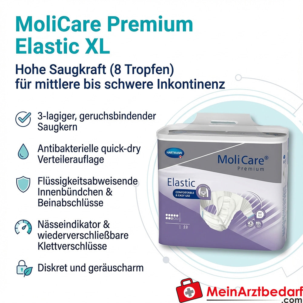 MoliCare Premium Elastische incontinentieslip 8 druppels maat XL