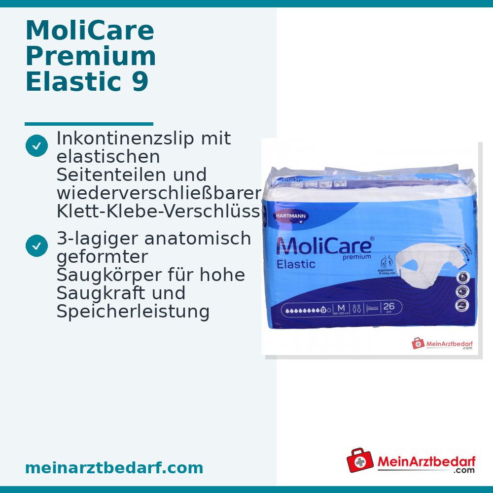 MoliCare Premium Elastic 9 druppels incontinentieslip maat M