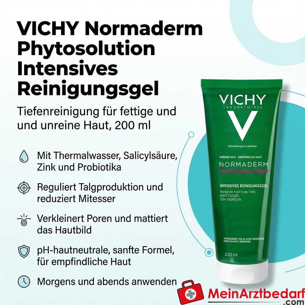 VICHY Normaderm Phytosolution Intensiv-Reinigungsgel Salicylsäure & Zink 200 ml