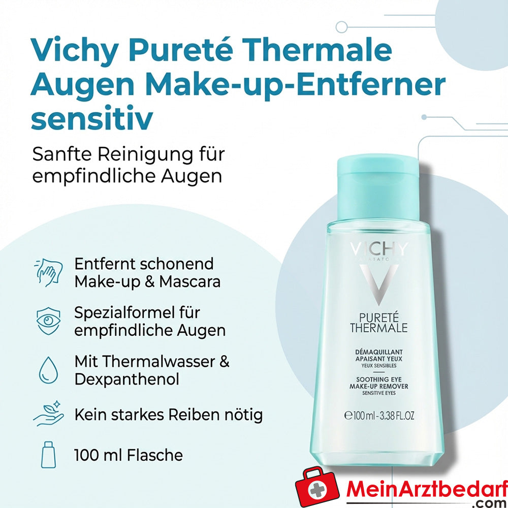 Vichy Pureté Thermale Oog Make-up Verwijderaar gevoelig 100 ml