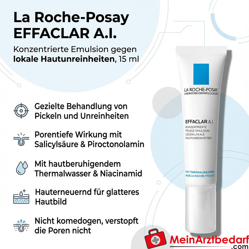 La Roche-Posay EFFACLAR A.I. Emulsion mit Salicylsäure und Piroctonolamin 15 ml