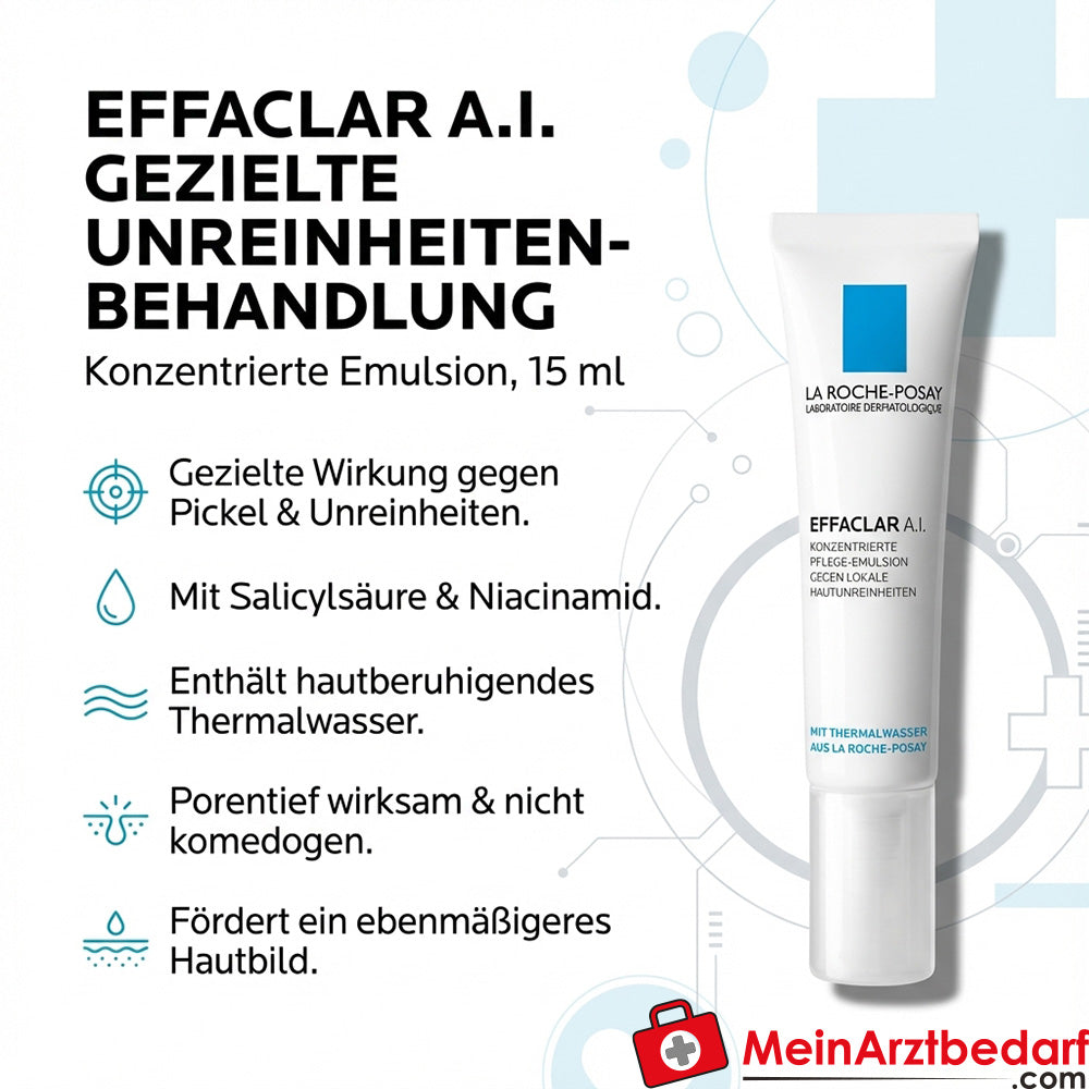 La Roche-Posay EFFACLAR A.I. Emulsion mit Salicylsäure und Piroctonolamin 15 ml