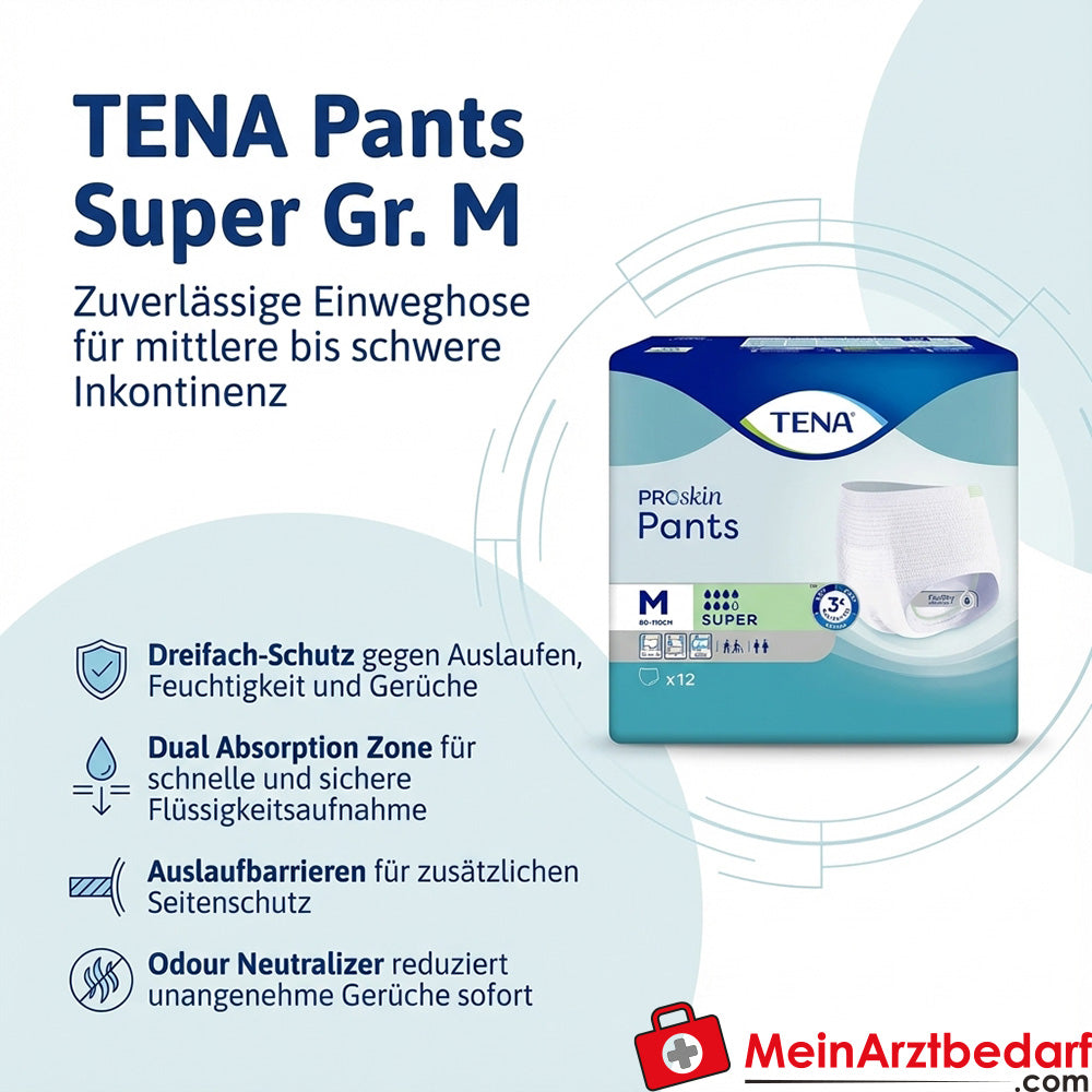 TENA Pants Super wegwerpbroekjes maat M incontinentieslips