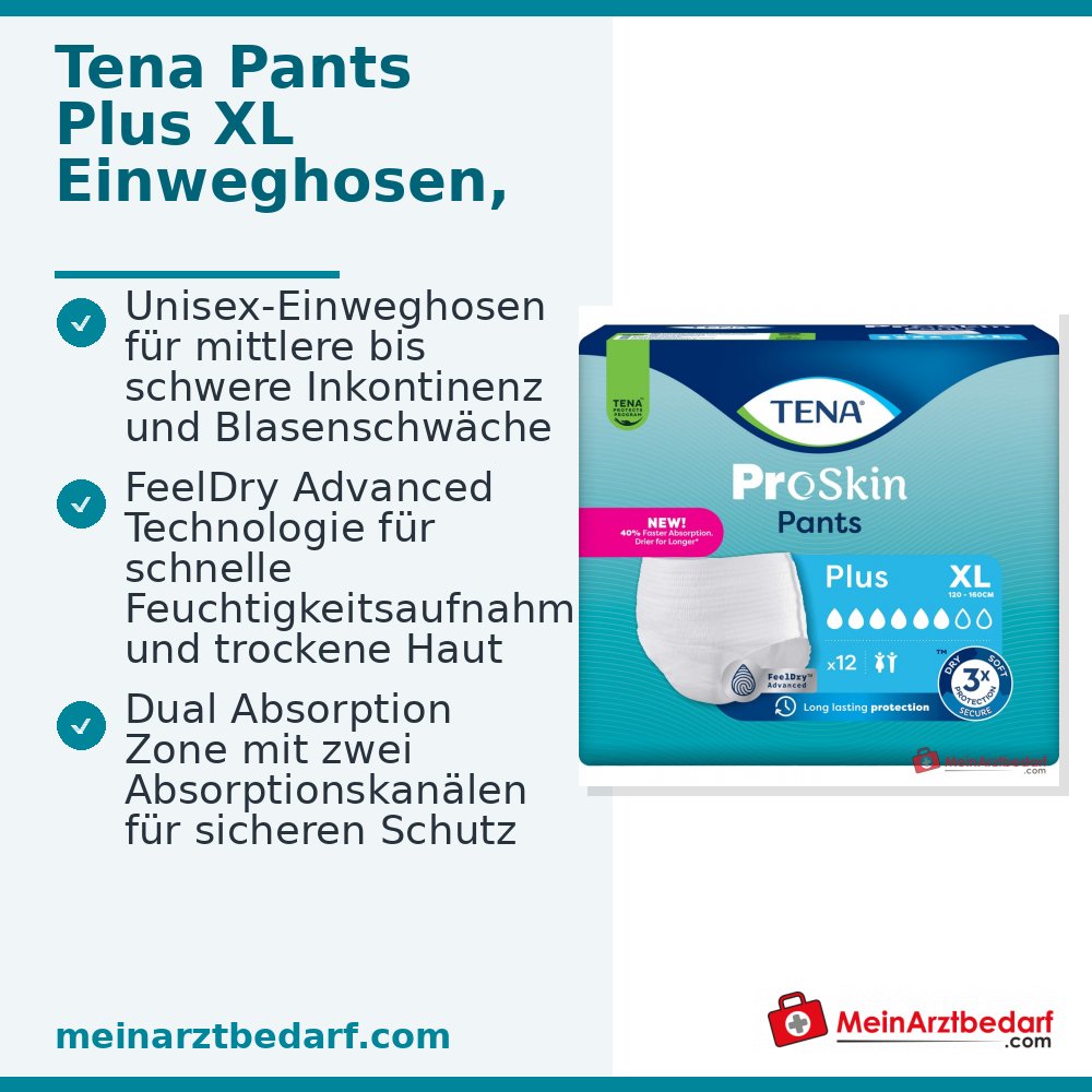TENA Pants Plus culotte jetable XL unisexe incontinence moyenne/lourde