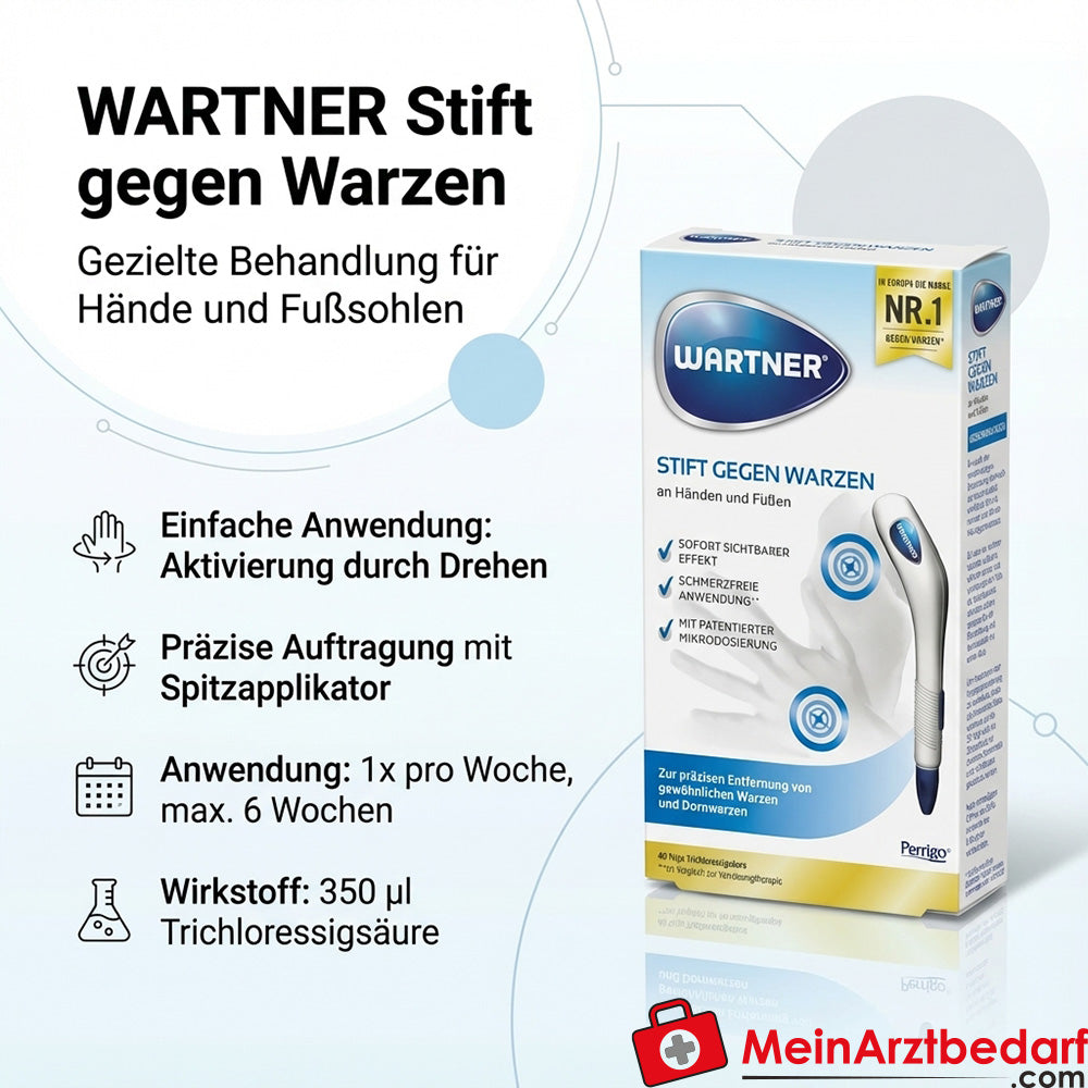 WARTNER długopis przeciw brodawkom 350 µl kwas trójchlorooctowy 1 szt.