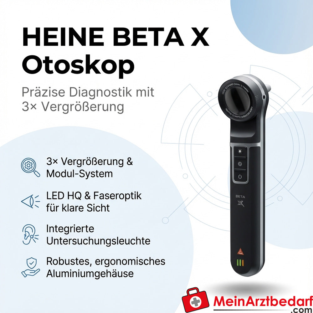HEINE BETA X Otoskop mit 3-fach Vergrößerung