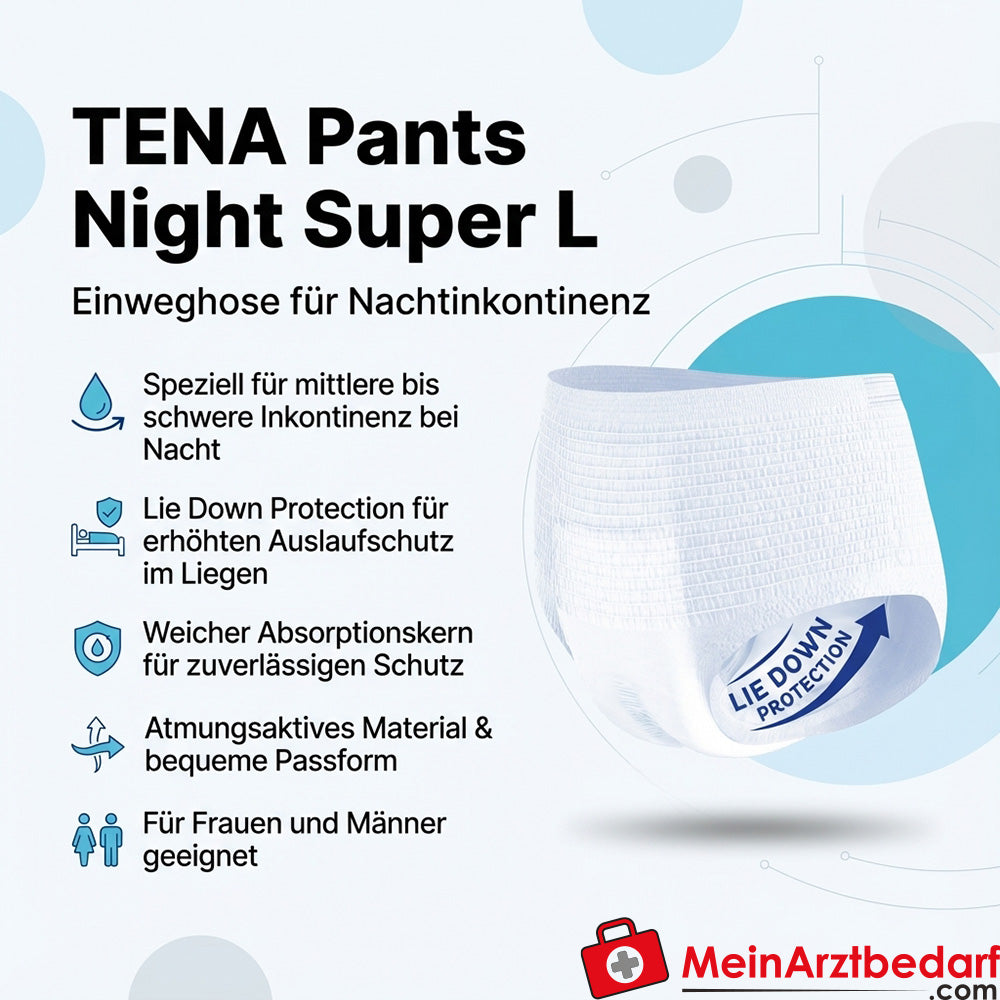 TENA Pants Night Super L Einweghosen Nachtinkontinenz Größe L