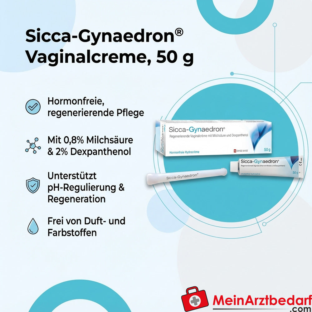 Sicca-Gynaedron Vaginalcreme 2% Dexpanthenol, 0,8% Milchsäure, 50 g