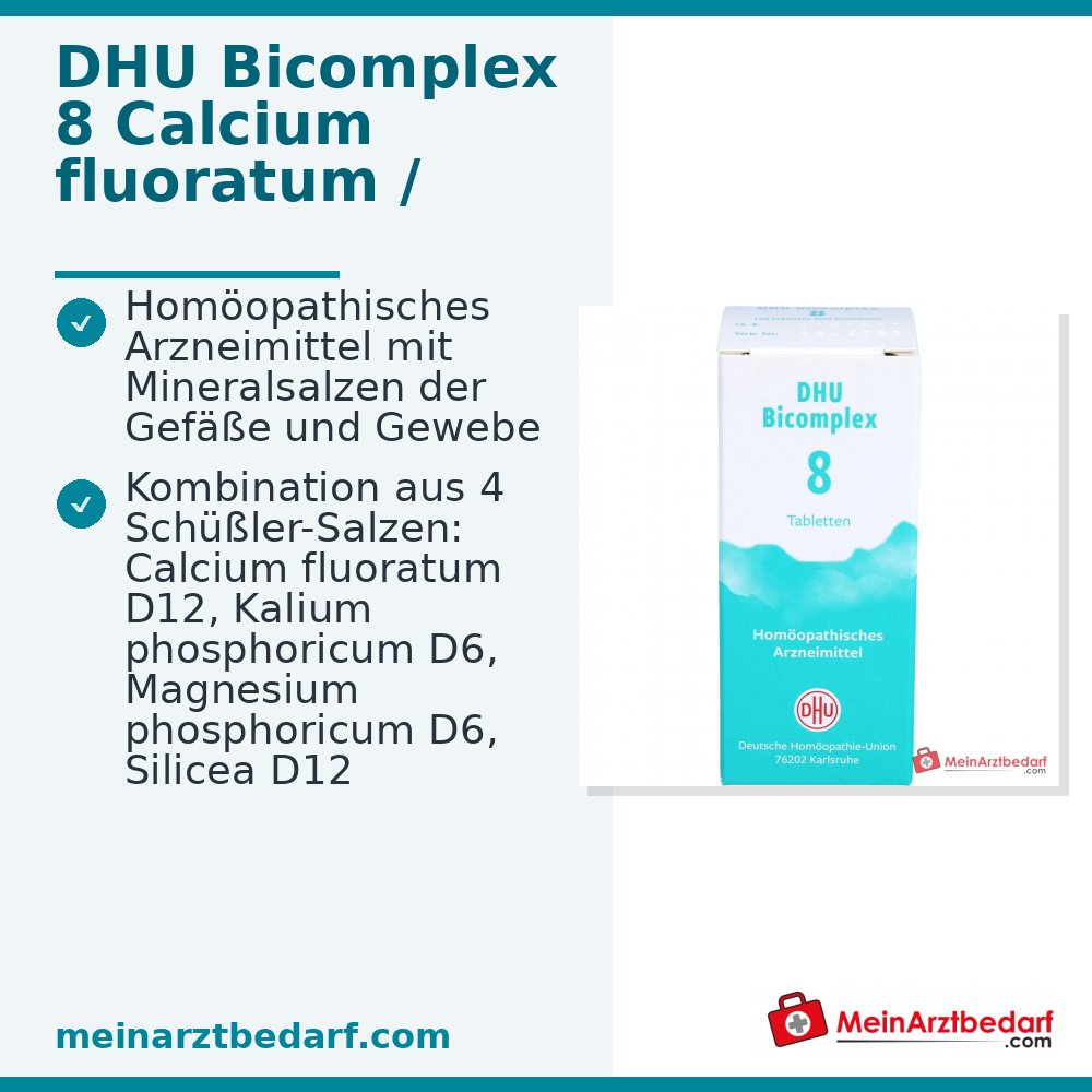 DHU Bicomplex 8 Calcium fluoratum / Kalium phosphoricum / Magnesium phosphoricum / Silicea Tabletten, 150 St.