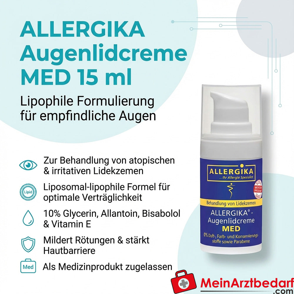 ALLERGIKA Krem pod oczy MED 10% gliceryna lipofilowa 15 ml