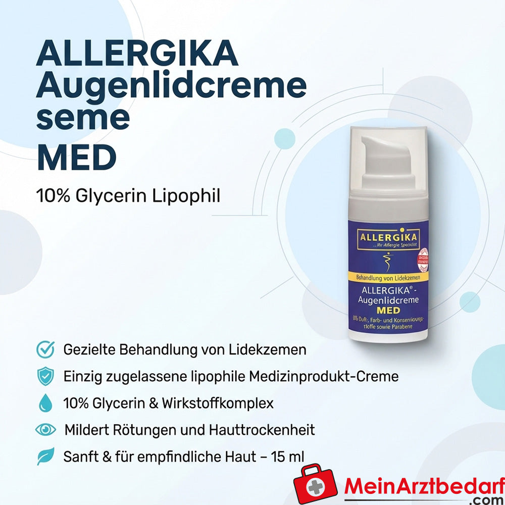 ALLERGIKA Krem pod oczy MED 10% gliceryna lipofilowa 15 ml