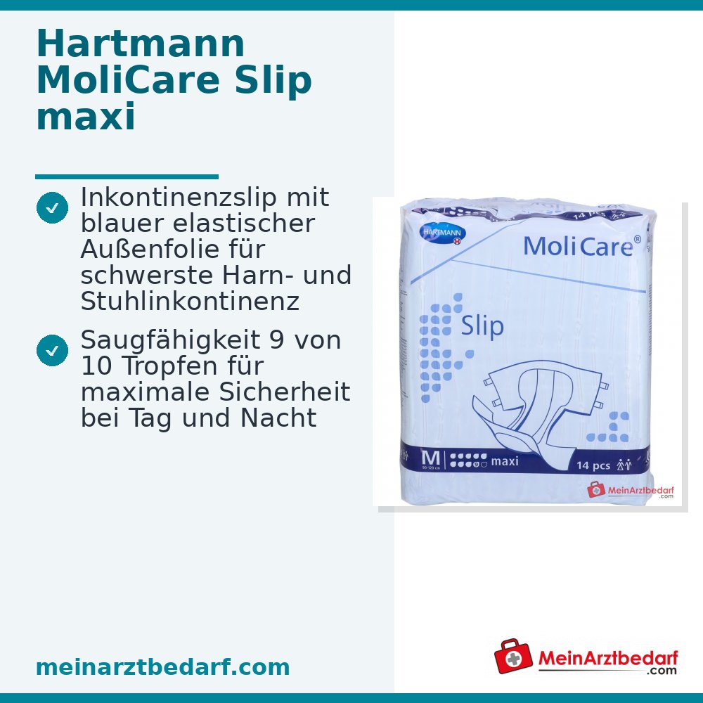 MoliCare Slip maxi 9 Tropfen Windelhose Größe M 14 Stück