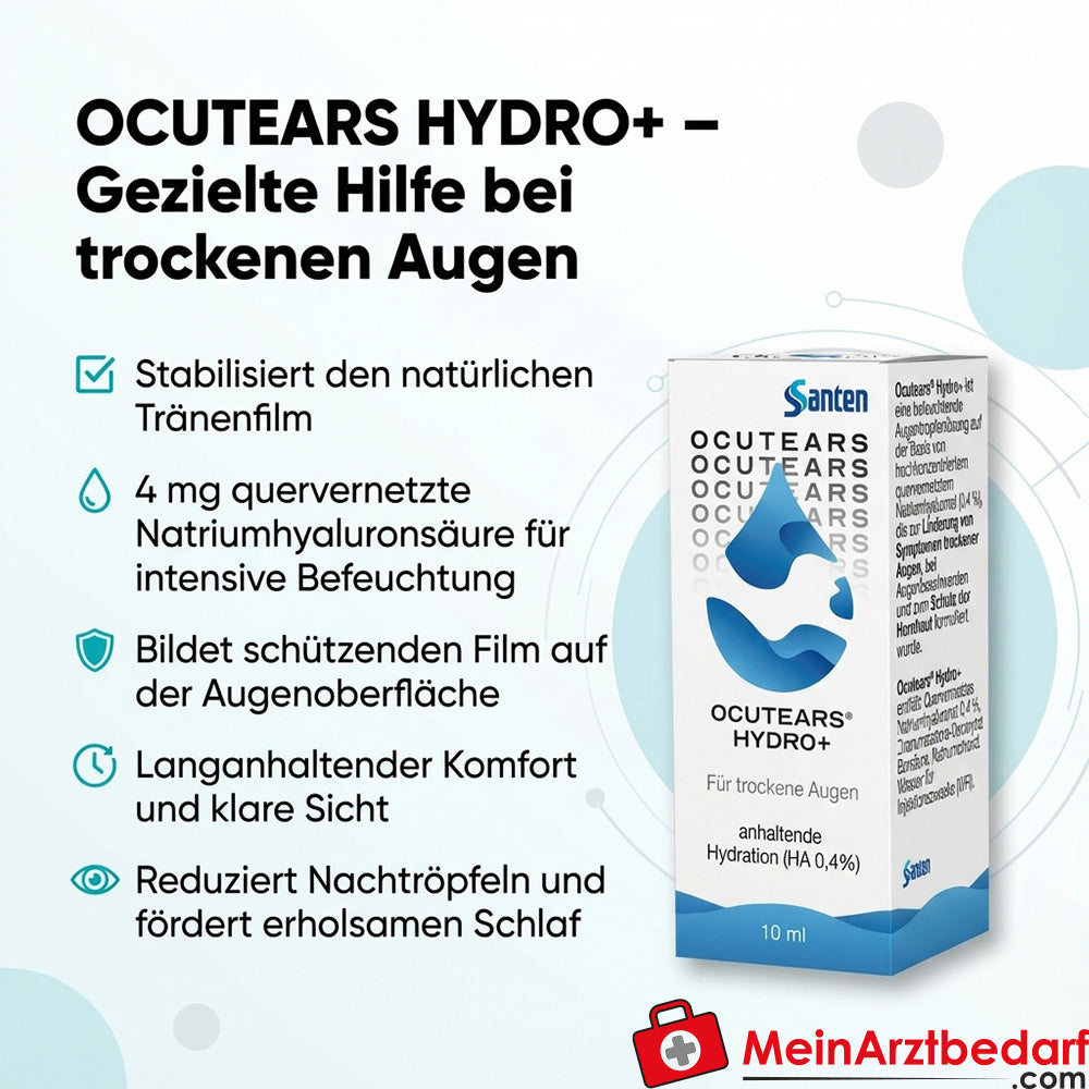 OCUTEARS HYDRO+ 4 mg di acido ialuronico sodico reticolato collirio 10 ml