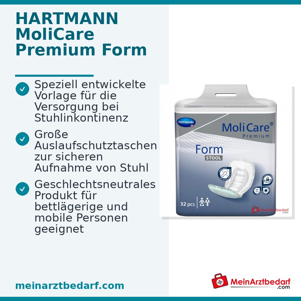 MoliCare Premium Form Stool Einlage Stuhlinkontinenz mit Auslaufschutz