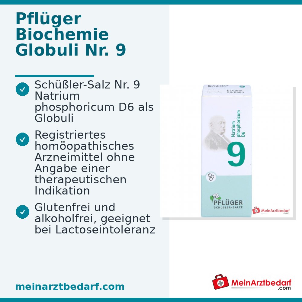 BIOCHEMIE PFLÜGER Nr. 9 Natrium phosphoricum D6 homöopathisches Arzneimittel