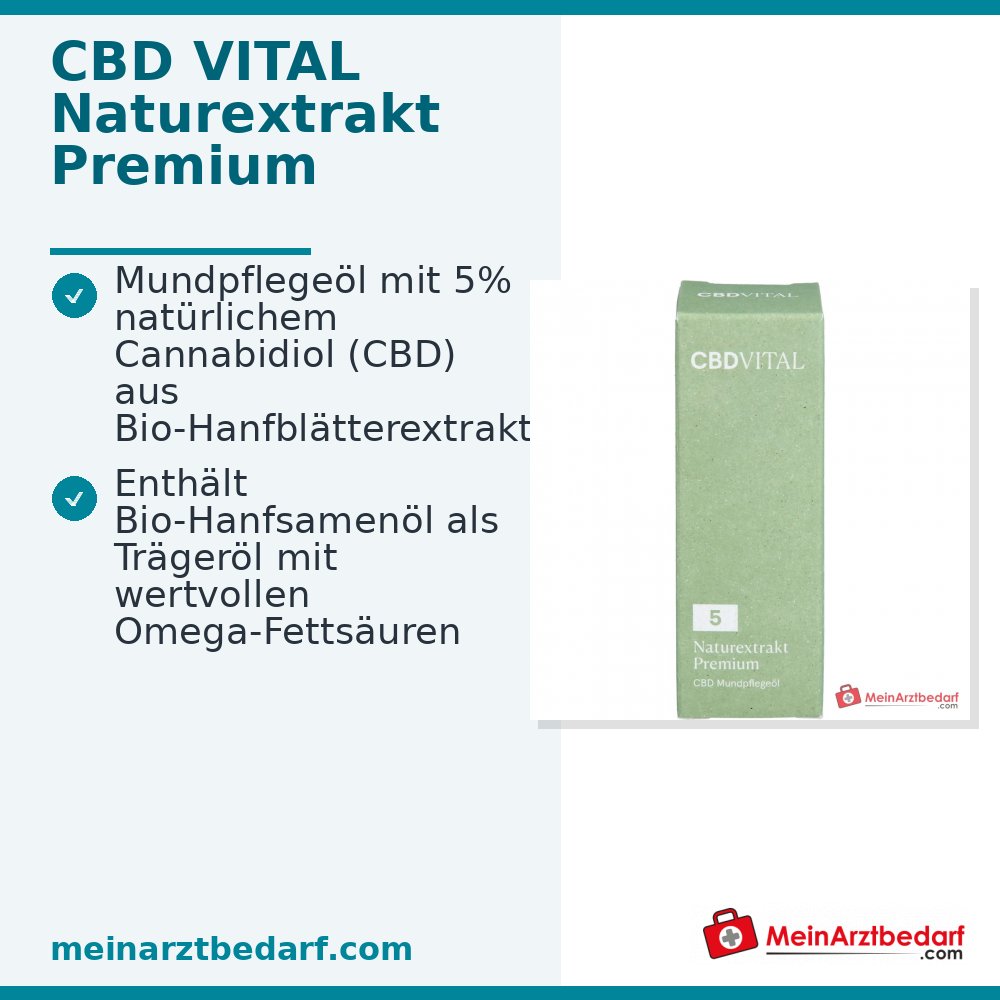 CBD VITAL Naturextrakt PREMIUM CBD-Öl 5% 10 ml