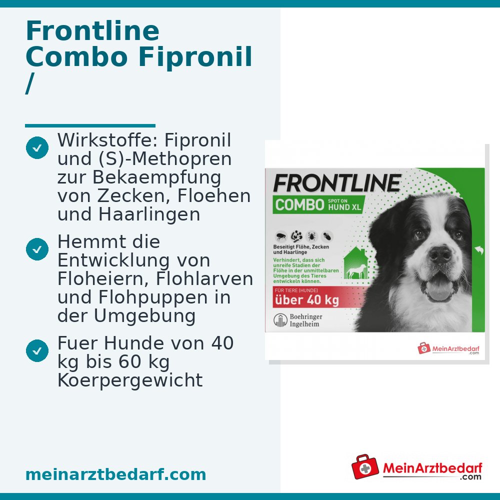 Frontline Combo Spot-on Perro XL a partir de 40 kg 3 pcs