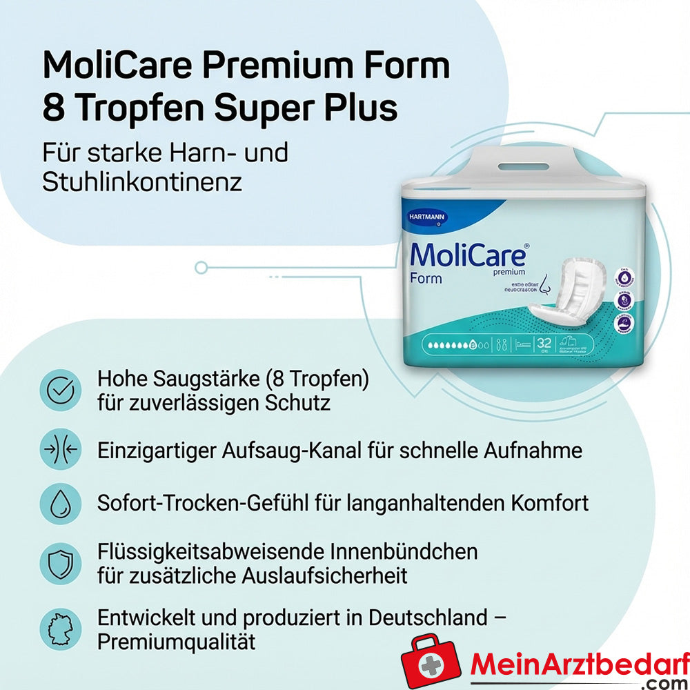 MoliCare Premium Form Super Plus 8 Tropfen Inkontinenz-Einlagen