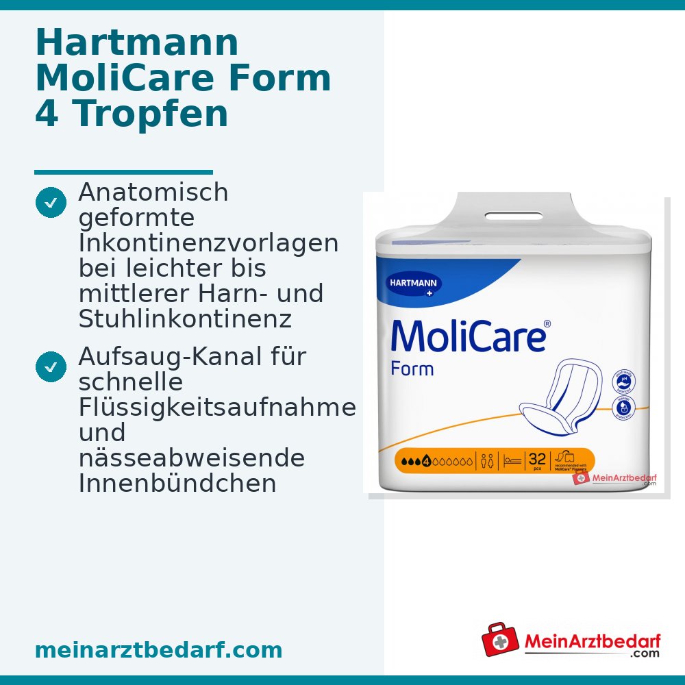 MoliCare Form 4 druppels incontinentieverband absorptieniveau 4