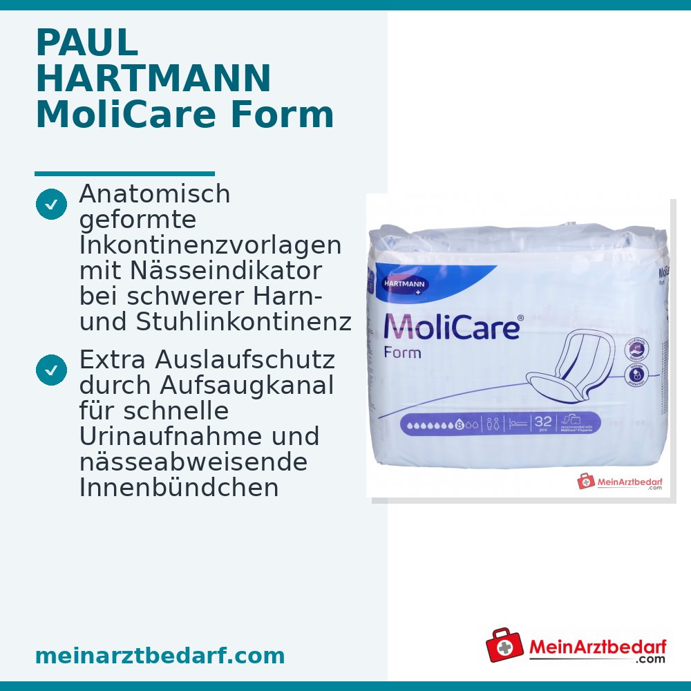 PAUL HARTMANN MoliCare Form 8 Tropfen Inkontinenzvorlagen, 128 St.