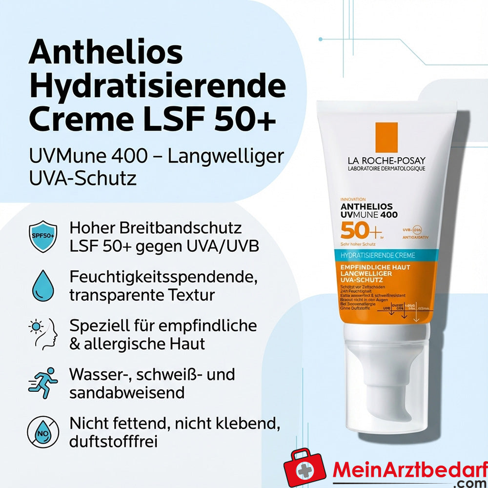 La Roche-Posay Anthelios Hydratisierende Creme UVMune 400 LSF 50+ 50 ml