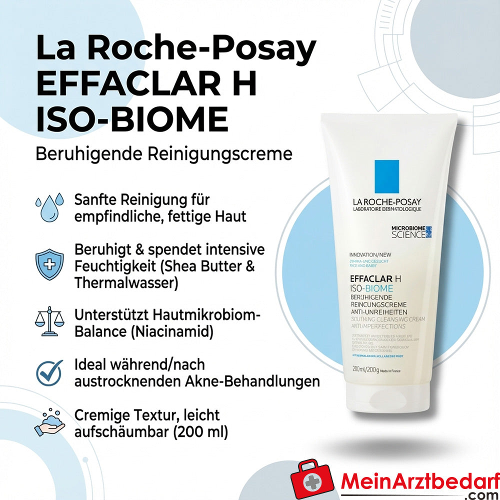 La Roche EFFACLAR H ISO-BIOME Krem oczyszczający z niacynamidem 200 ml