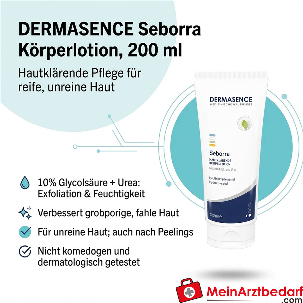 DERMASENCE Seborra Glycolic Acid 10% Urea Lotion 200 ml