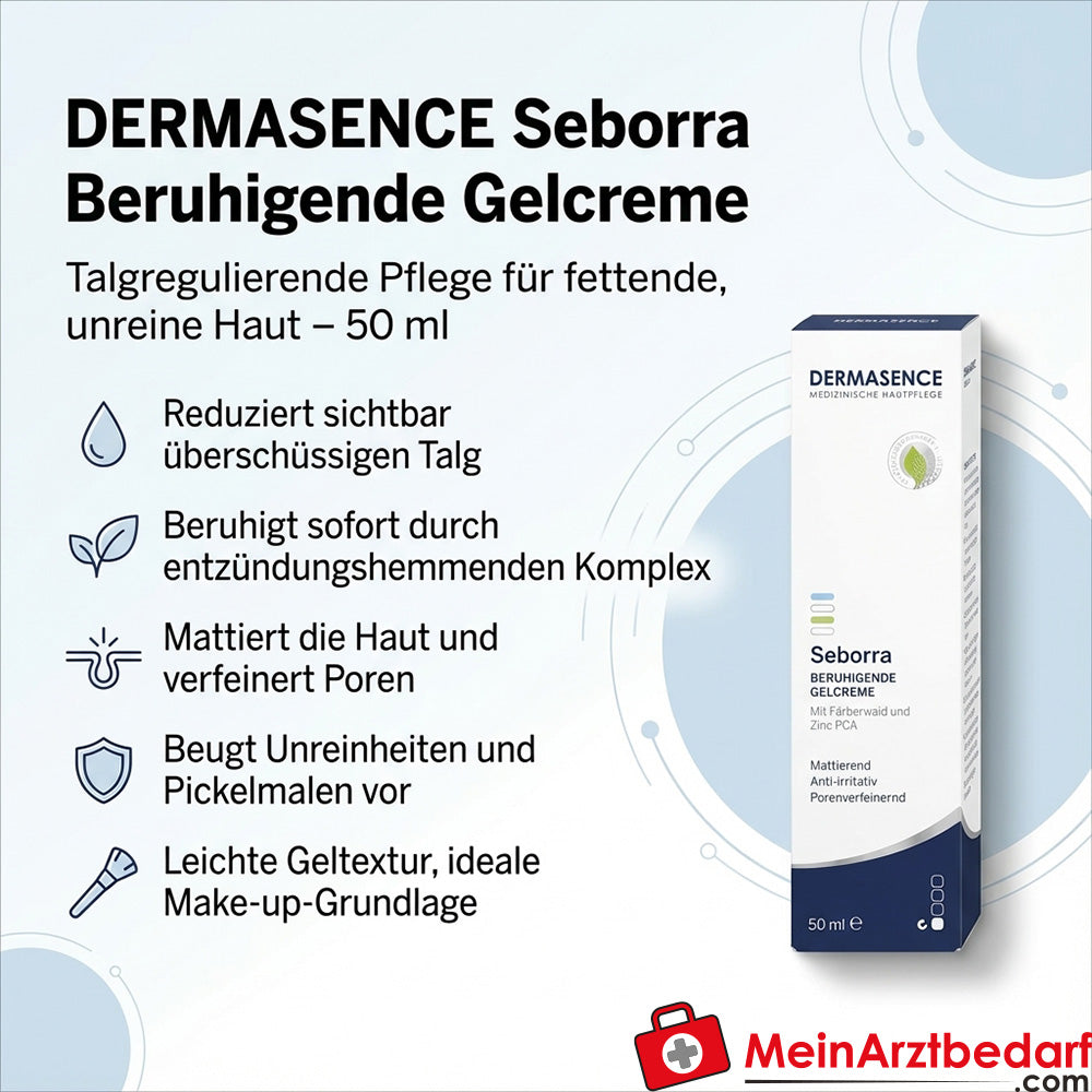 DERMASENCE Seborra Beruhigende Gelcreme Niacinamid 50 ml