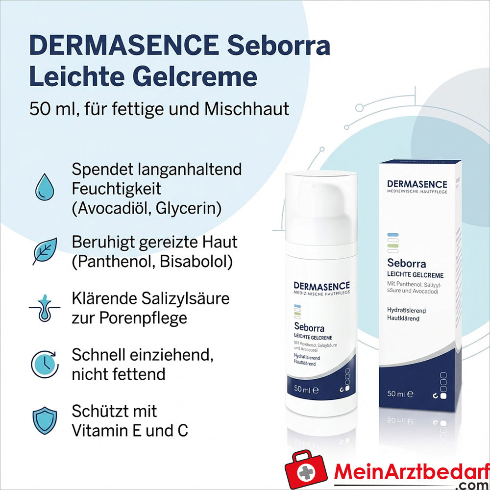 DERMASENCE Seborra Light Gel Crème met Salicylzuur 50 ml