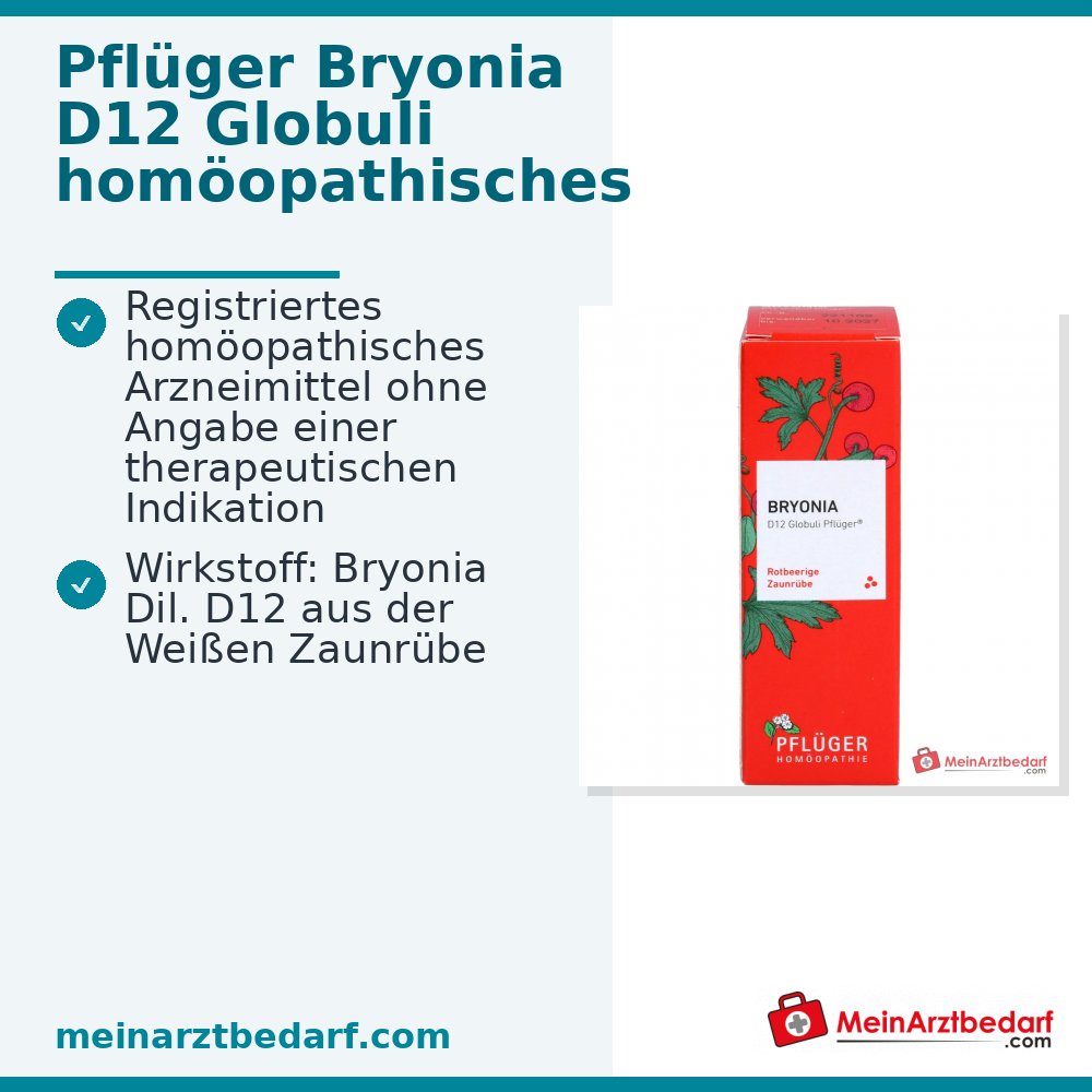 Pflüger Bryonia D12 globuli Bryonia dil. D12 Dosatore