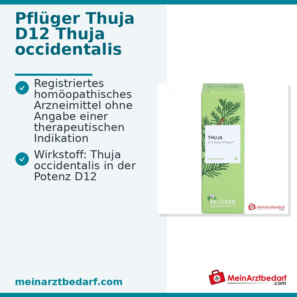 Pflüger Thuja D12 Globuli 10 g mit Dosierspender