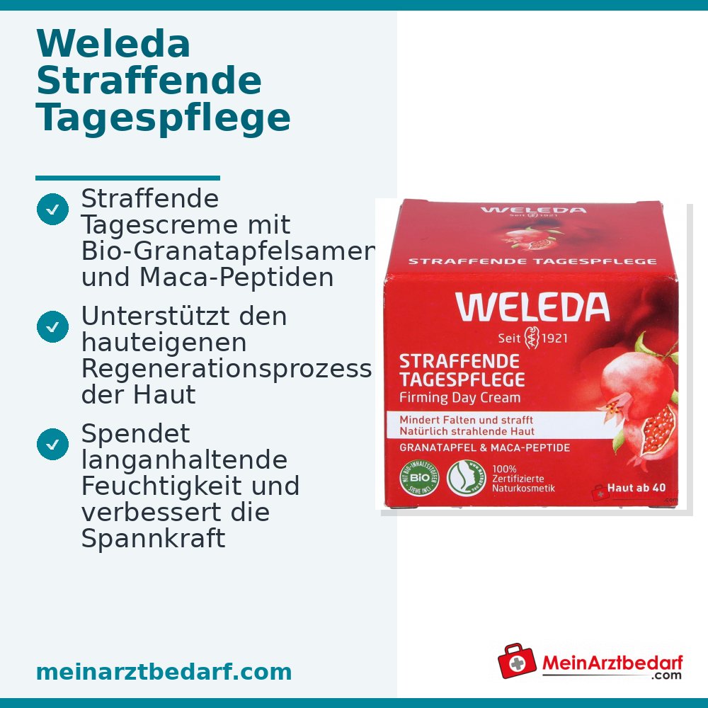 Weleda Straffende Tagespflege Granatapfel & Maca-Peptide, 40 ml