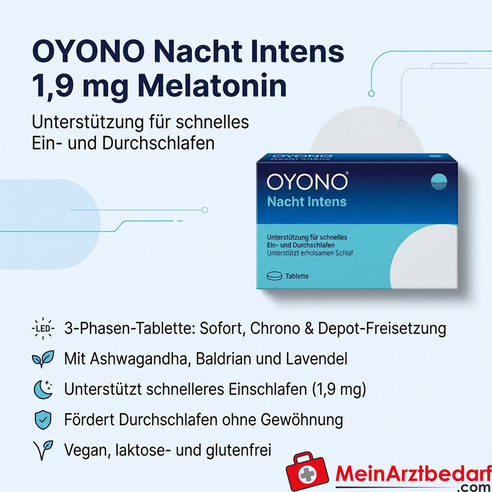 OYONO Night Intens 1,9 mg Melatonina Tabletki 60 sztuk