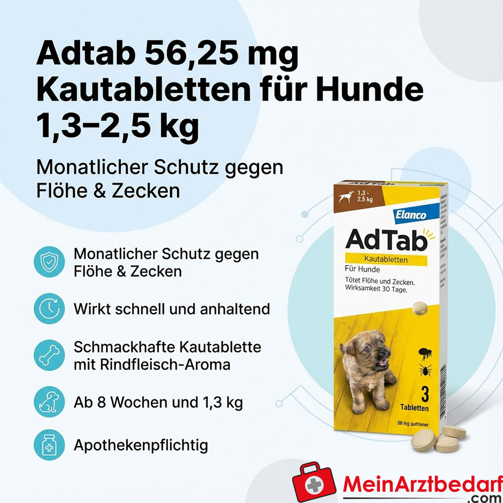 Adtab kauwtabletten voor honden, 3 st.