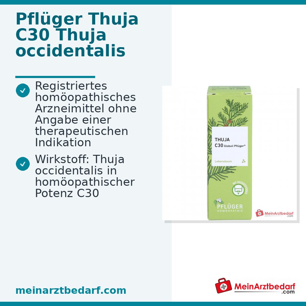 Pflüger Thuja extern Globuli Thuja occidentalis C30 (10 mg) 10 g