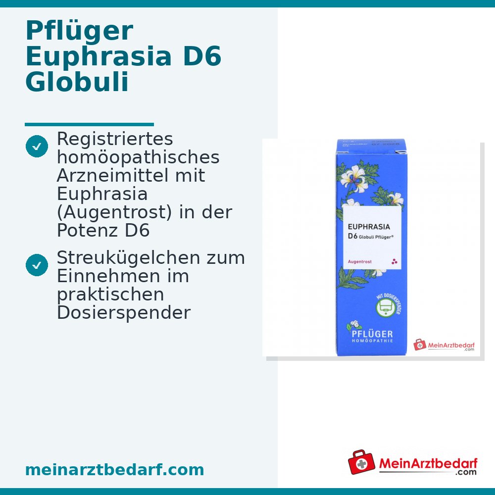Pflüger Euphrasia D6 globuli 10 g