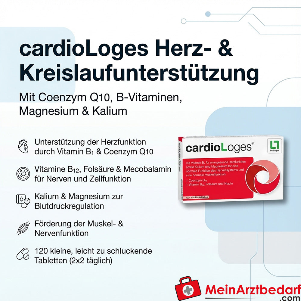 cardioLoges Ubidecarenon (Coenzym Q10) 15 mg Tabletten 120 Stück