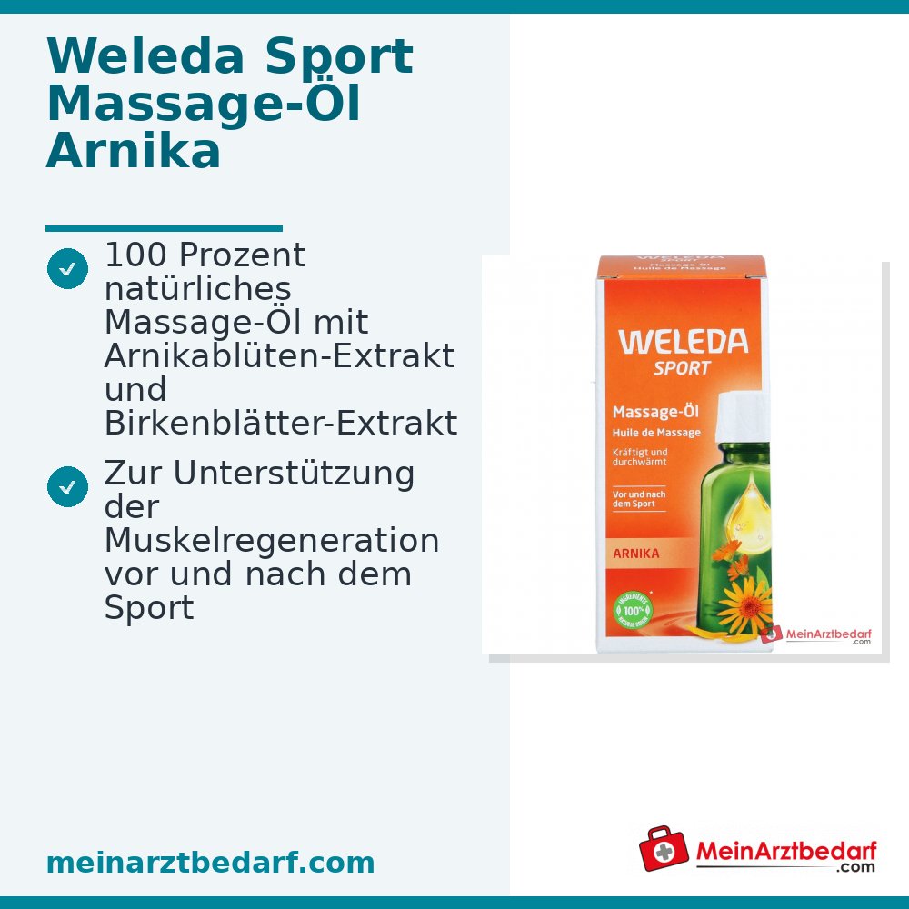 Weleda Sport Massage-Öl Arnika, 50 ml