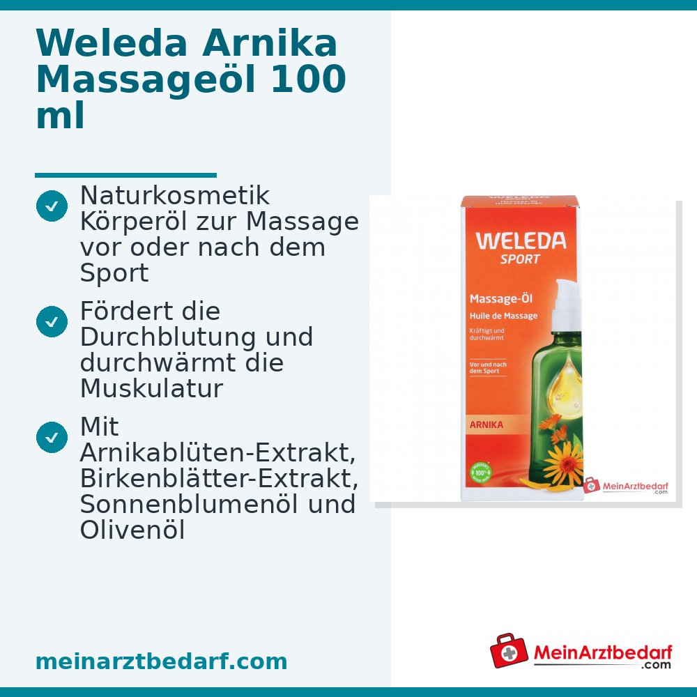 Weleda Sport Massage-Öl Arnika, 100 ml