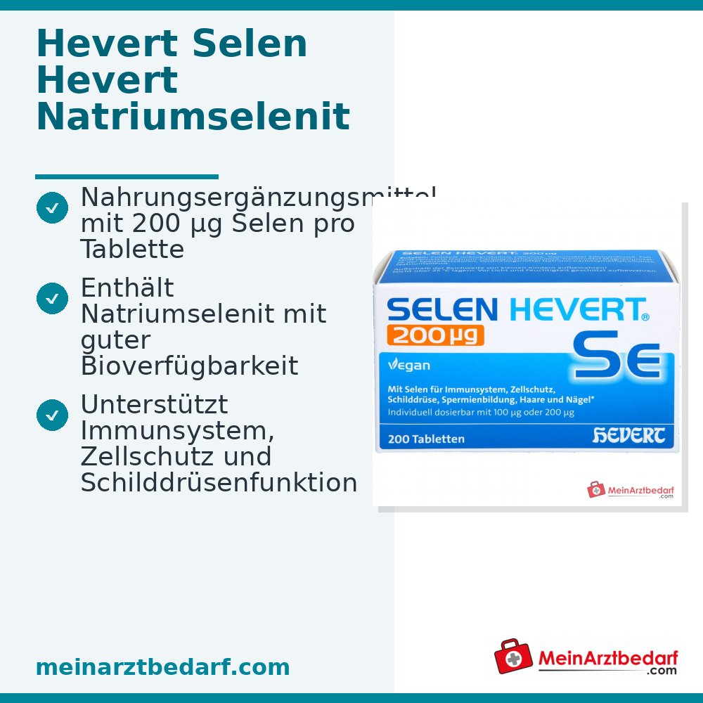 Hevert Selen Natriumselenit Tabletten 200 µg, 200 St.