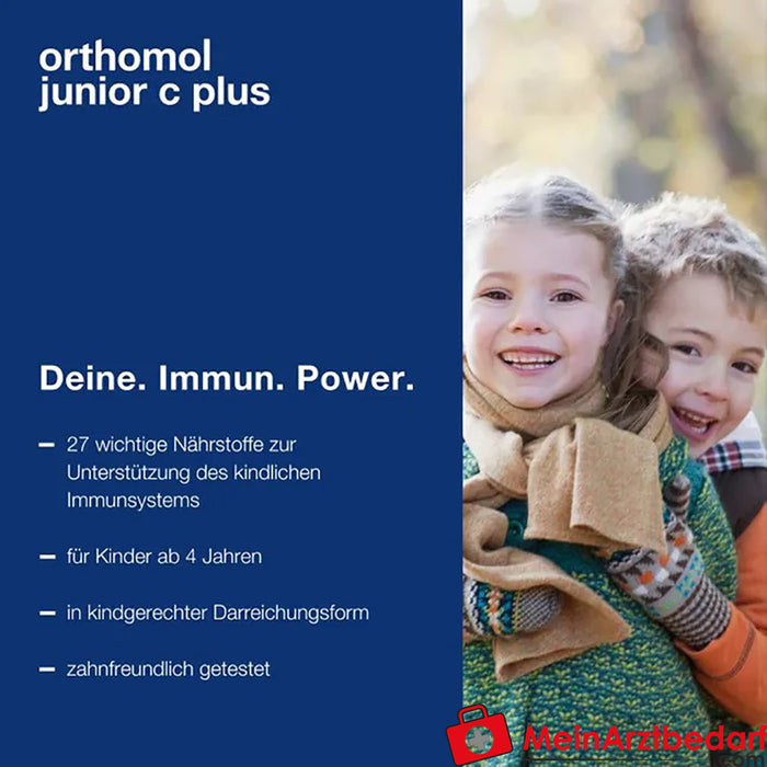 Orthomol junior C plus - mandalina/portakal aromalı - çiğneme tabletleri, 30 adet.