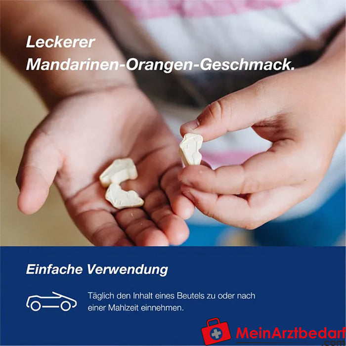 Orthomol junior C plus - Mandarine/Orangen-Geschmack - Kautabletten, 30 St.