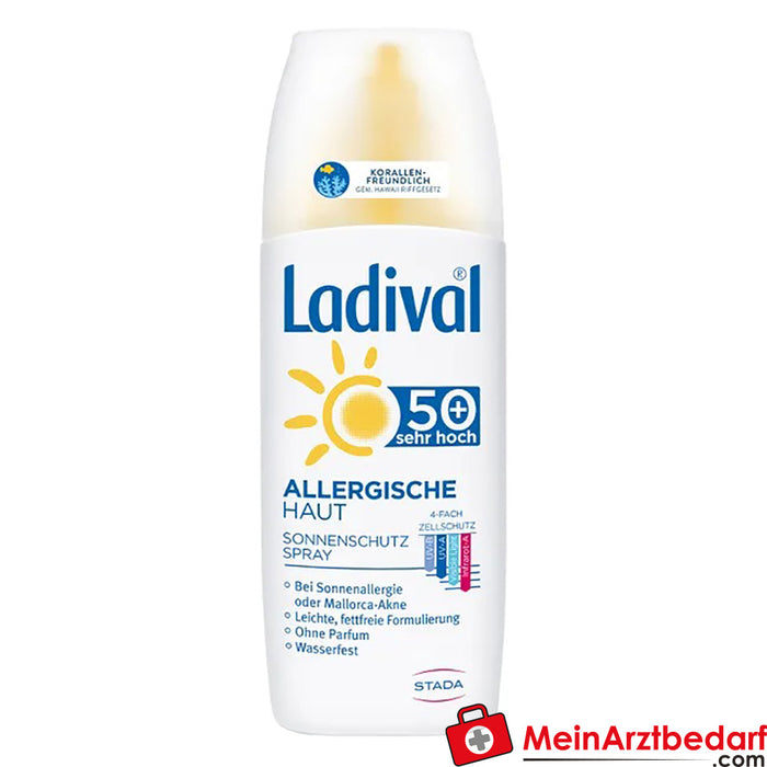 Ladival® Spray de Proteção Solar para Pele Alérgica SPF 50+, 150ml