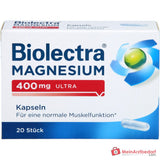 Biolectra Magnesium 400 mg Magnesiumoxid Kapseln, 20 St..