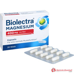 Biolectra Magnesium 400 mg Magnesiumoxid Kapseln, 20 St..