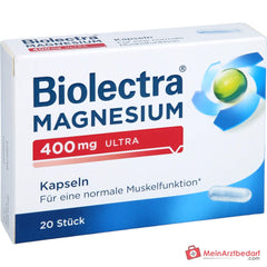 Biolectra Magnesium 400 mg Magnesiumoxid Kapseln, 20 St..